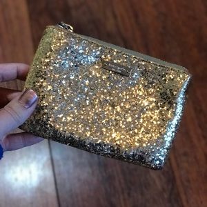 Kate Spade Gold Glitter Coin Purse